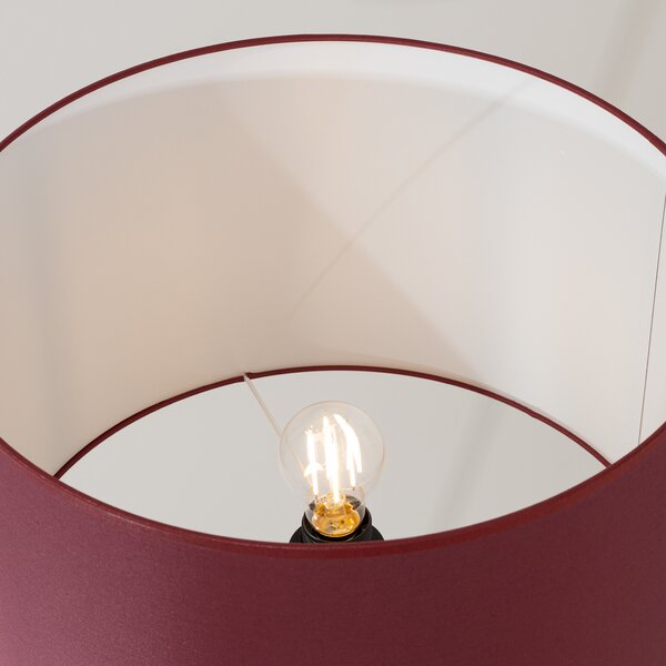 Sollux Lighting Stojací lampa NEVIA vínová