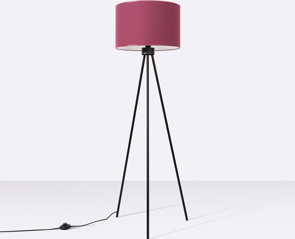 Sollux Lighting Stojací lampa NEVIA vínová