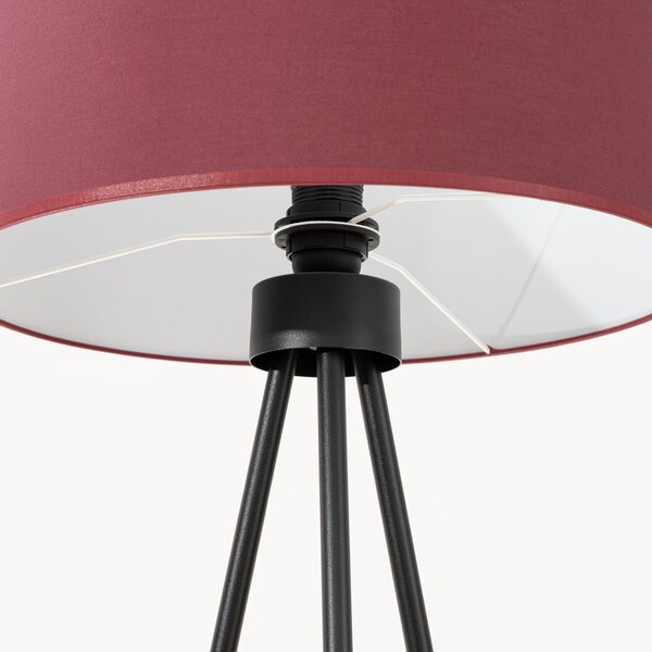 Sollux Lighting Stojací lampa NEVIA vínová