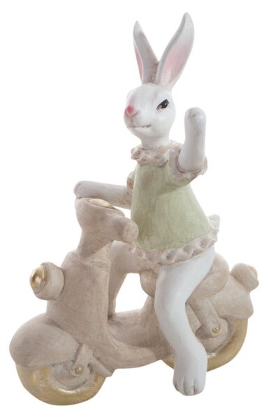 Velikonoční dekorace FIG 157C zajíc na motorce