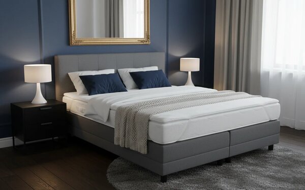 Kontinentální postel Emma Classic Home boxspring 200x180 - šedá