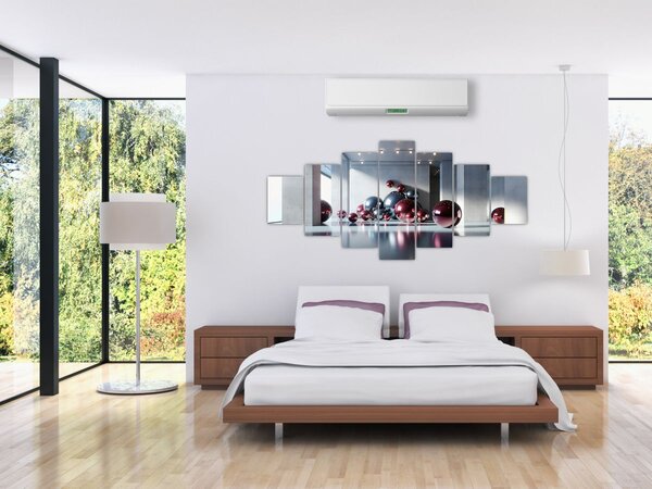 Obraz - 3D prostor s koulemi II. (210x100 cm)