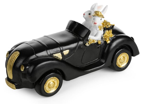 Velikonoční dekorace FIG 243E zajíčci v autě