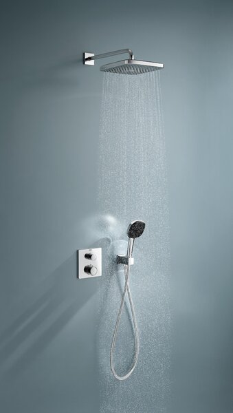 Grohe Vitalio Comfort sprchová sada pod omítku s termostatem s dešťovou sprchou StarLight Chrome 34882000