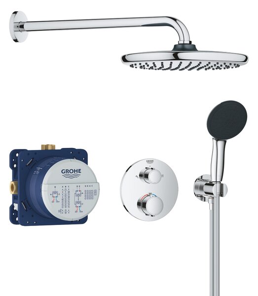 Grohe Vitalio Start sprchová sada pod omítku s termostatem s dešťovou sprchou chrom 34883000