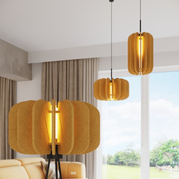 Sollux Lighting Stojací lampa MULA 45 žlutá
