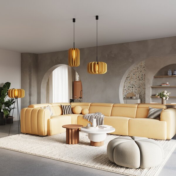 Sollux Lighting Stojací lampa MULA 45 žlutá