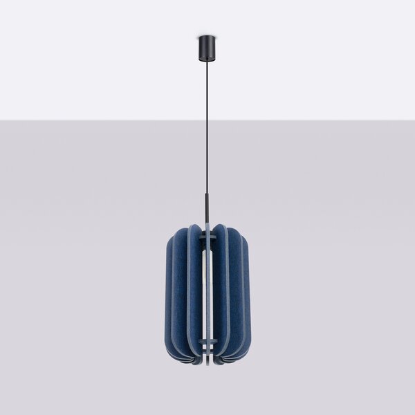 Sollux Lighting Závěsná lampa MULA 27 tmavě modrá