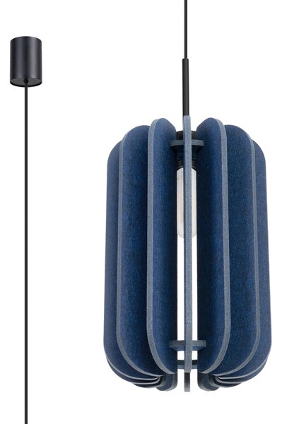 Sollux Lighting Závěsná lampa MULA 27 tmavě modrá