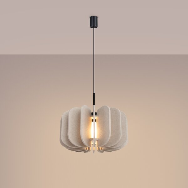 Sollux Lighting Závěsná lampa MULA 45 béžová