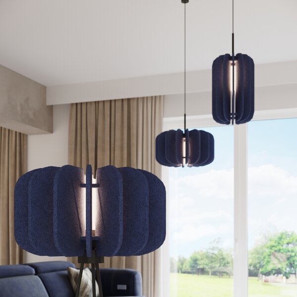 Sollux Lighting Stojací lampa MULA 45 tmavě modrá