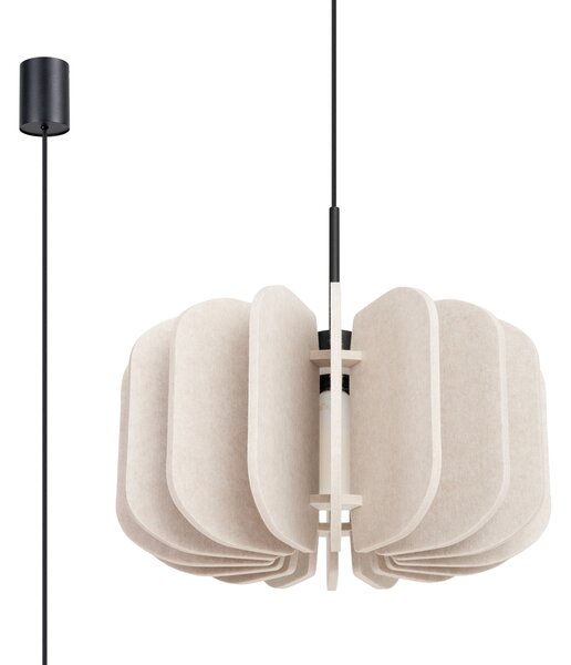 Sollux Lighting Závěsná lampa MULA 45 béžová