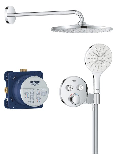Grohe Precision Smartcontrol sprchová sada pod omítku s termostatem s dešťovou sprchou chrom 34877000