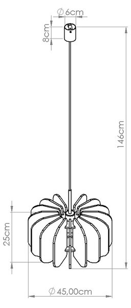Sollux Lighting Závěsná lampa MULA 45 žlutá