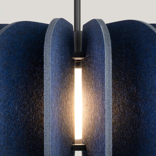 Sollux Lighting Závěsná lampa MULA 45 tmavě modrá