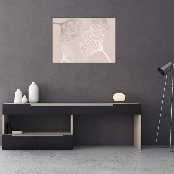 Obraz - Béžové listy N⁰6 (70x50 cm)