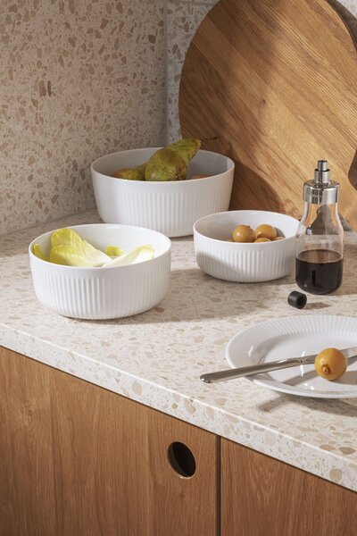 Porcelánová mísa Eva Trio Legio Nova, 1,0 l, bílý porcelán – dánská porcelánová mísa nebo miska na servírování