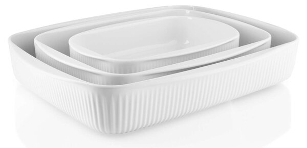 Porcelánová zapékací mísa Eva Trio Legio Nova, 30,5 × 24,5 cm, bílý porcelán – porcelánová zapékací mísa do trouby a na stůl
