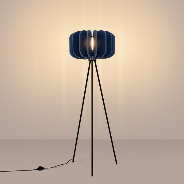 Sollux Lighting Stojací lampa MULA 45 tmavě modrá