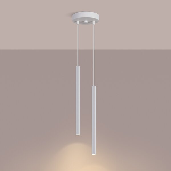 Sollux Lighting Závěsná lampa ARCHE 2P bílá