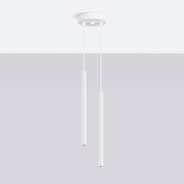 Sollux Lighting Závěsná lampa ARCHE 2P bílá