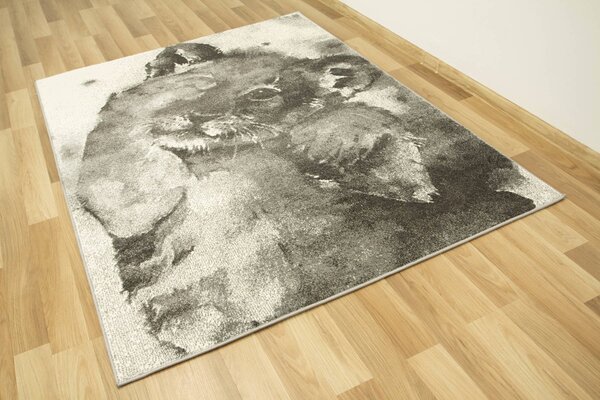Makro Abra Dětský kusový koberec Lima 9362A Lvíček šedý Rozměr: 120x170 cm