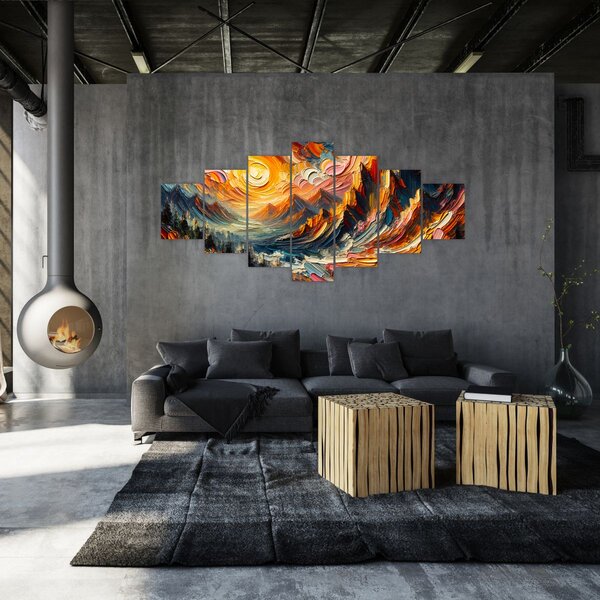 Obraz - Hory zalité sluncem (210x100 cm)