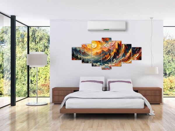 Obraz - Hory zalité sluncem (210x100 cm)