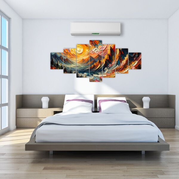 Obraz - Hory zalité sluncem (210x100 cm)