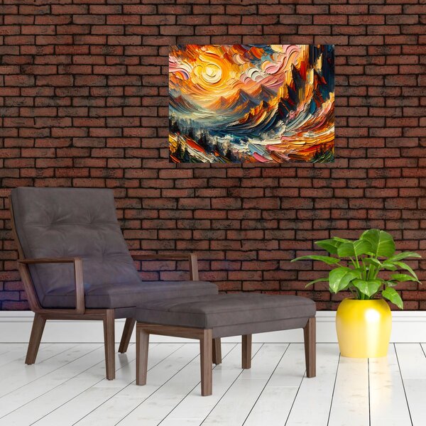 Obraz - Hory zalité sluncem (70x50 cm)