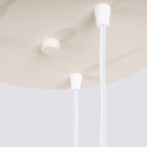 Sollux Lighting Závěsná lampa ESTRIA 3P béžová