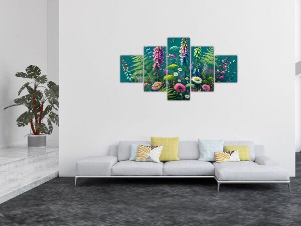 Obraz - Luční kvítí (125x70 cm)
