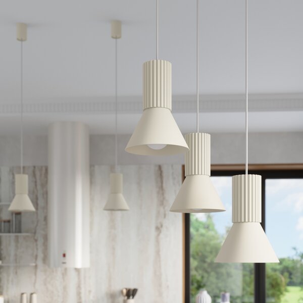 Sollux Lighting Závěsná lampa ESTRIA 3P béžová