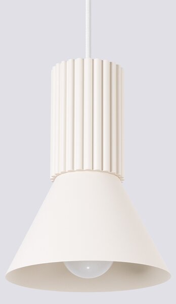 Sollux Lighting Závěsná lampa ESTRIA 1 béžová