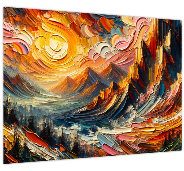 Obraz - Hory zalité sluncem (70x50 cm)