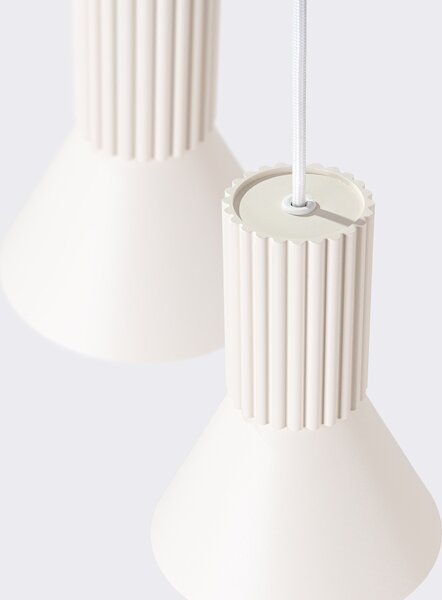Sollux Lighting Závěsná lampa ESTRIA 3P béžová