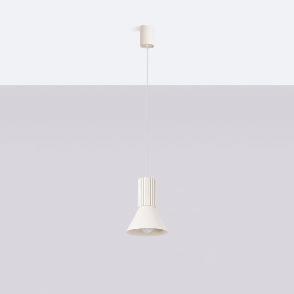 Sollux Lighting Závěsná lampa ESTRIA 1 béžová