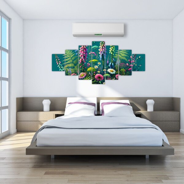 Obraz - Luční kvítí (210x100 cm)