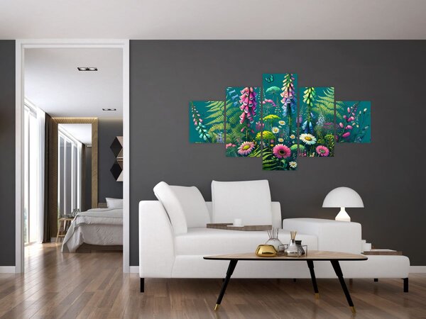 Obraz - Luční kvítí (125x70 cm)