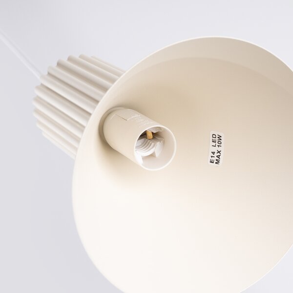 Sollux Lighting Závěsná lampa ESTRIA 3P béžová