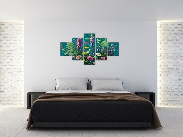 Obraz - Luční kvítí (125x70 cm)