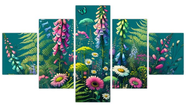 Obraz - Luční kvítí (125x70 cm)