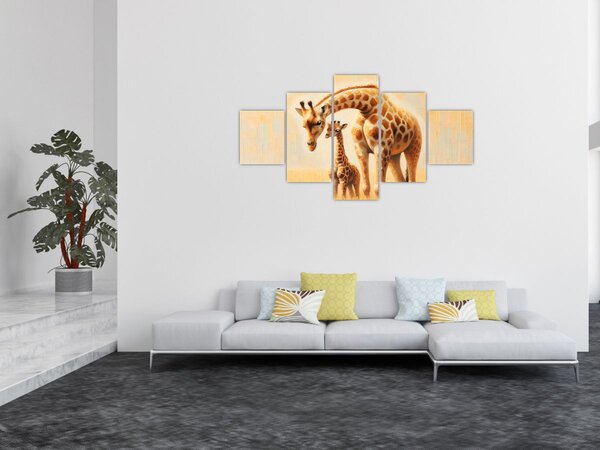 Obraz - Žirafy (125x70 cm)