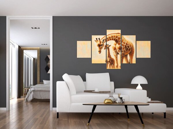 Obraz - Žirafy (125x70 cm)