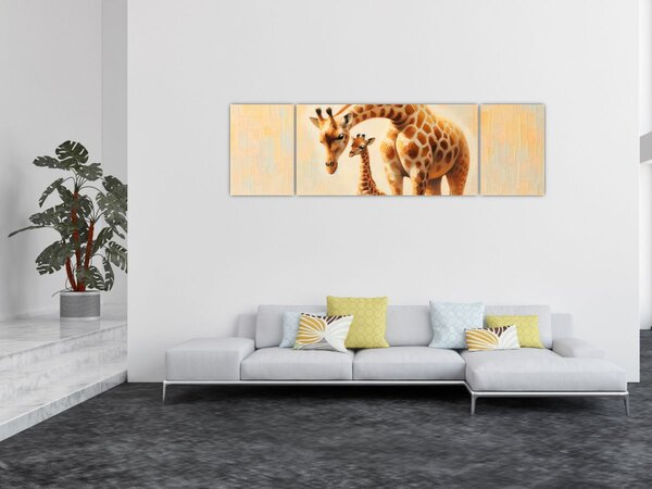Obraz - Žirafy (170x50 cm)