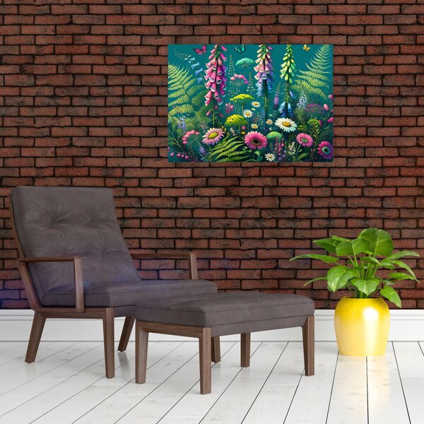 Obraz - Luční kvítí (70x50 cm)