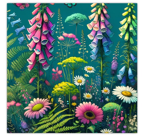 Obraz - Luční kvítí (30x30 cm)