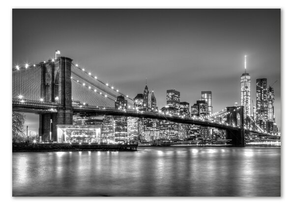 Foto obraz sklo tvrzené Brooklynský most osh-95854275