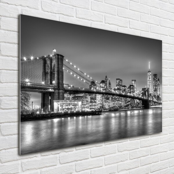 Foto obraz sklo tvrzené Brooklynský most osh-95854275