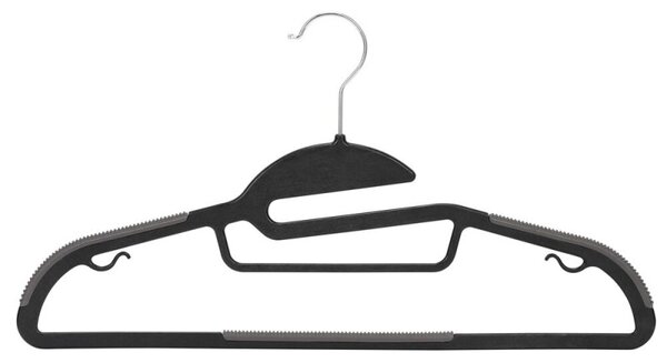 Plastová ramínka na oblečení 41 cm sada 30ks SPRINGOS HG0079 černá